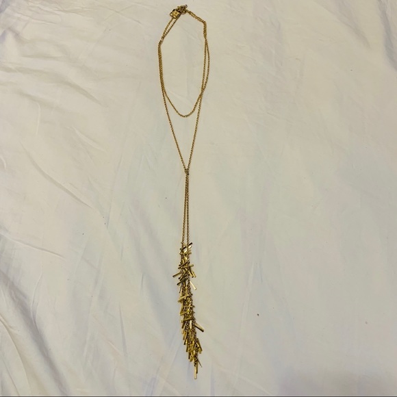 New BCBG Tassel Necklace - Gold - Picture 1 of 3